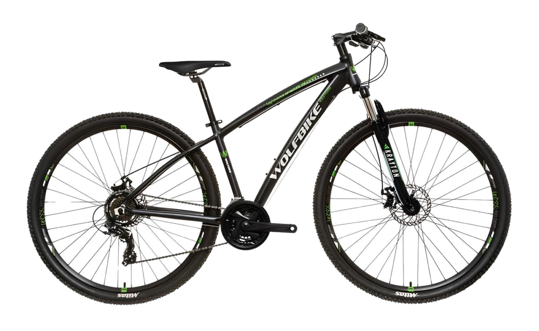 Wolfbike Ice Storm 29″” 3X7 T/17 negro-verde Disc Mecanic