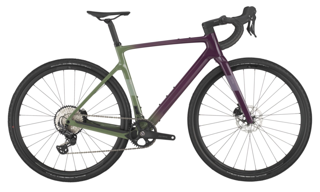 Scott Addict Gravel 40 Olivine Green/Blackberry Purple